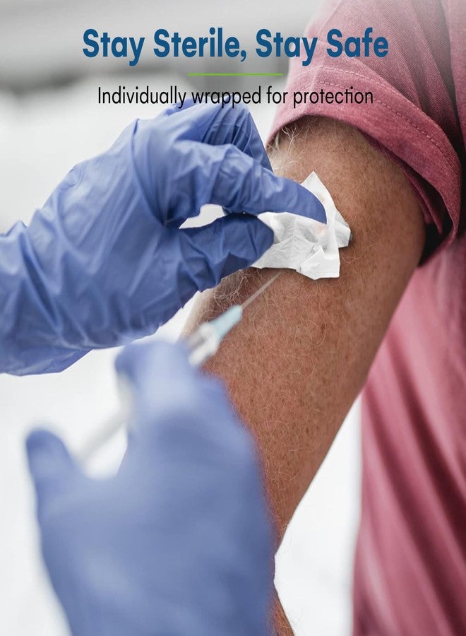 Care Touch Alcohol Wipes Individually Wrapped - Prep Pads with 70% Isopropyl Alcohol, Great for Home, Medical & First Aid Kits Sterilized, Antiseptic 2-Ply Swabs 400 Count - Image 4